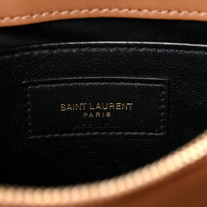 Saint Laurent Suede Calfskin Y Quilted Monogram Small Loulou Chain Satchel Cinnamon 7 of 18