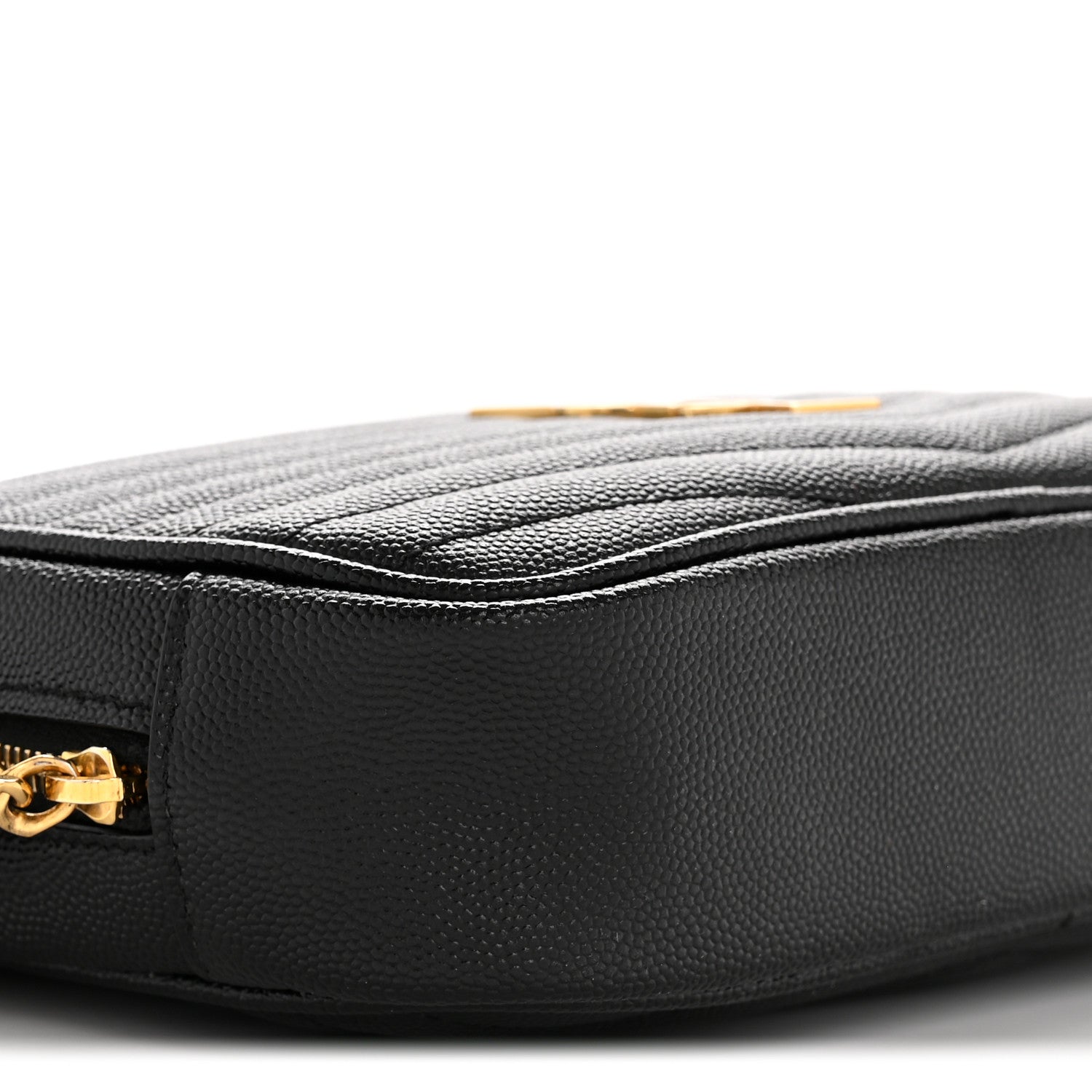 Saint Laurent Grain De Poudre Matelasse Monogram Mini Lou Camera Bag Black 9 of 11