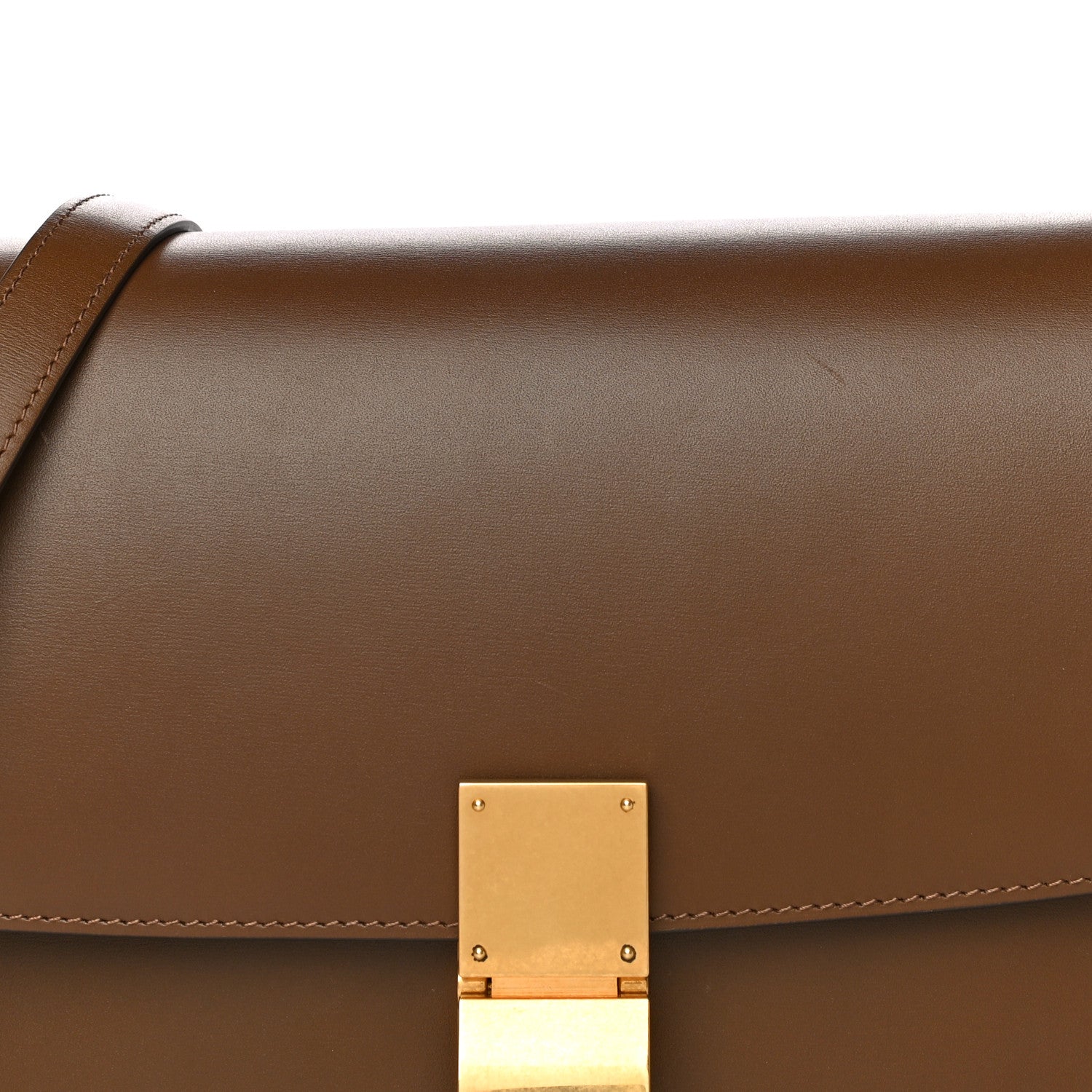Celine Box Calfskin Medium Classic Box Flap Bag Camel 7 of 15