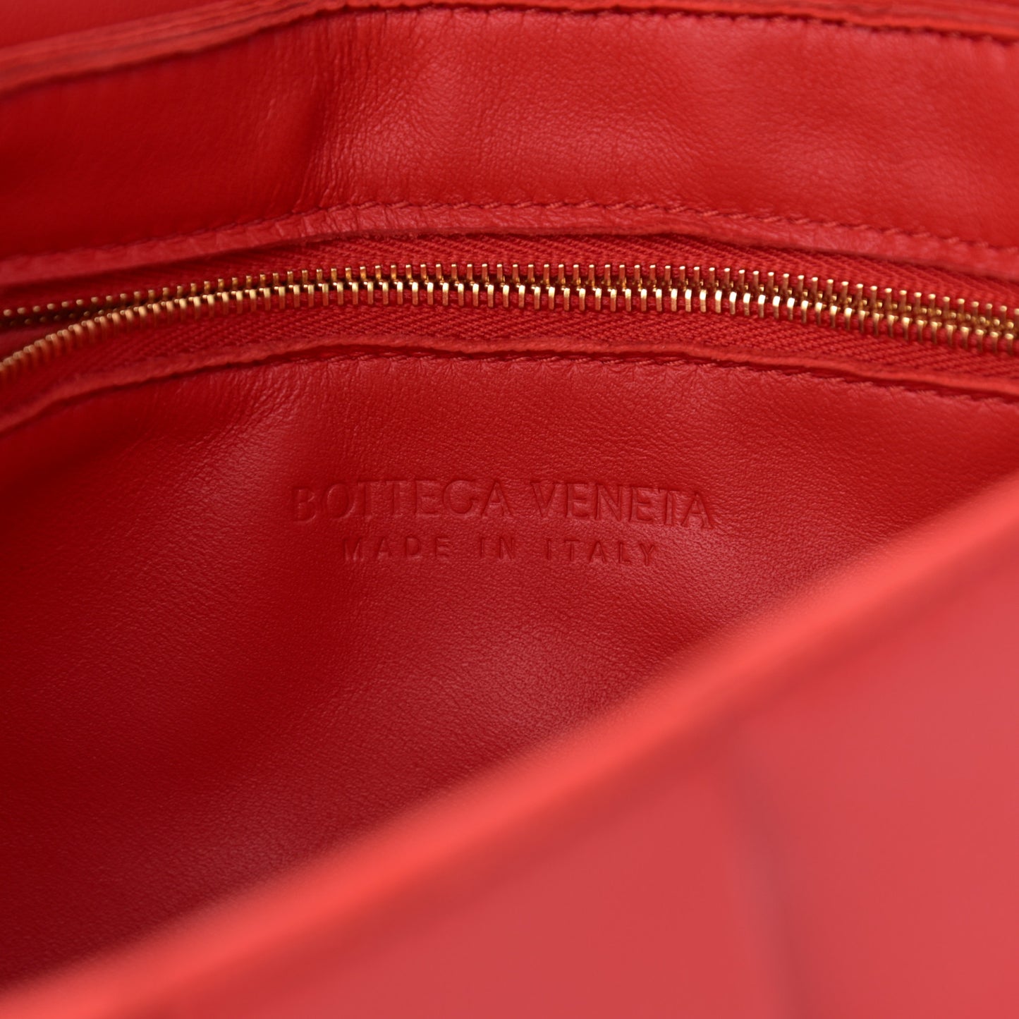 Lambskin Maxi Intrecciato Cassette Crossbody Bag Bright Red