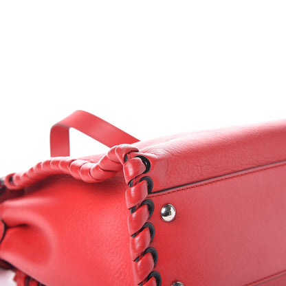 Fendi Calfskin Lace Up Medium Peekaboo Iconic Satchel Caipiroska 9 of 12