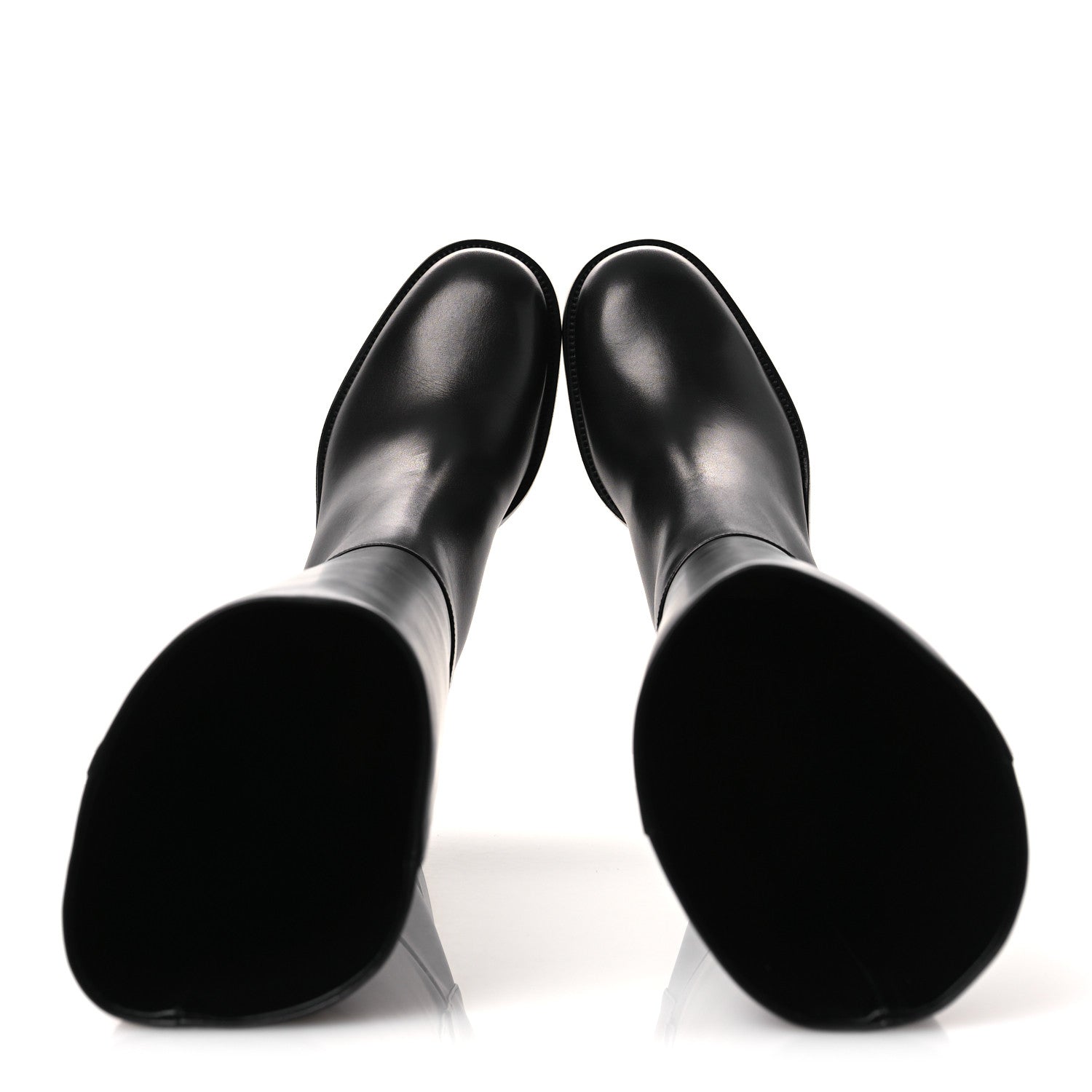 Hermes Calfskin Lasso 40 Boots 39 Black 2 of 11
