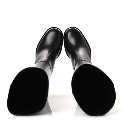 Hermes Calfskin Lasso 40 Boots 39 Black 2 of 11