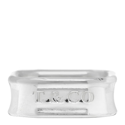 Tiffany Sterling Silver 1837 Square Ring 57 8 1 of 4