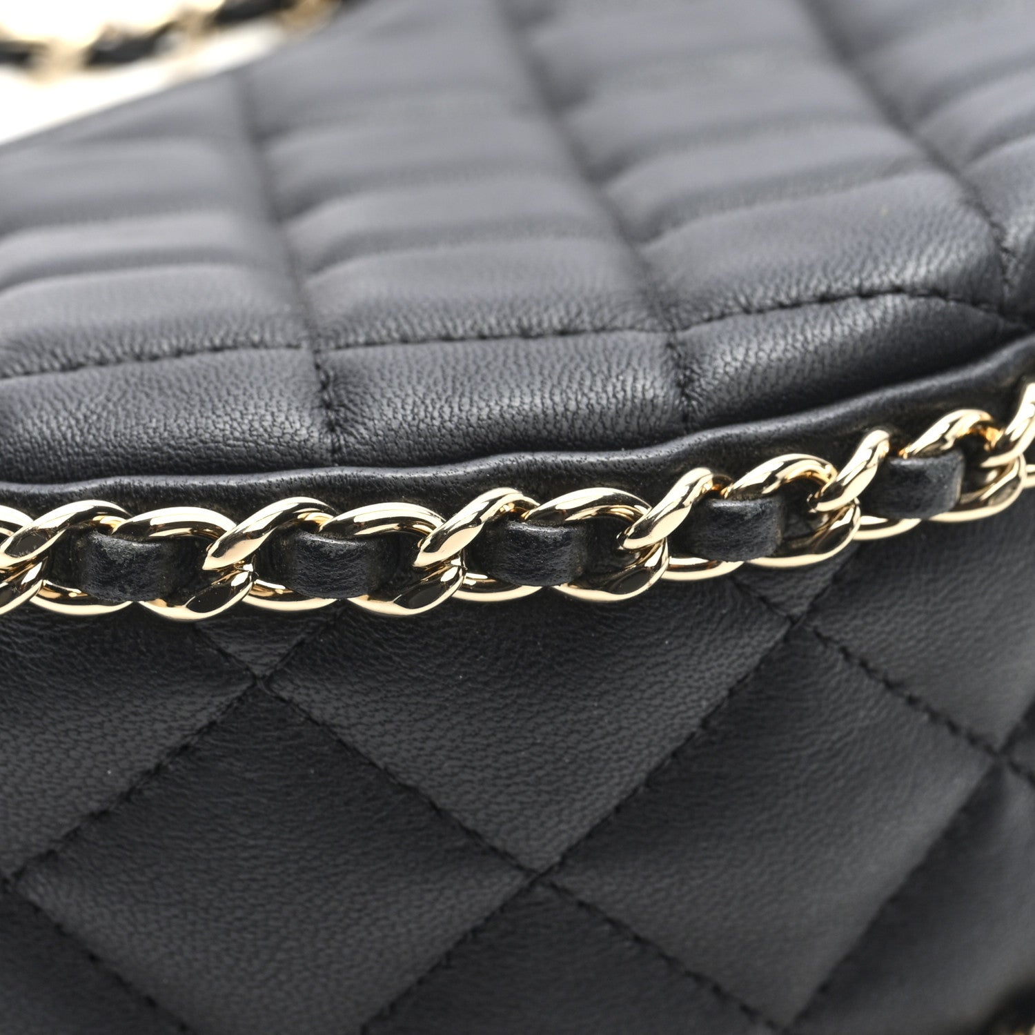 Chanel Lambskin Quilted Small Hobo Bag Black 9 of 10