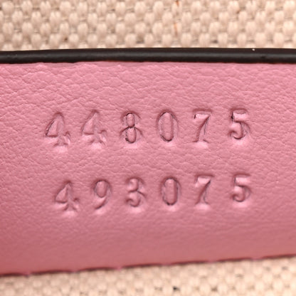 Gucci Calfskin Bamboo Web Embroidered Medium Dionysus Top Handle Bag Pink 7 of 18
