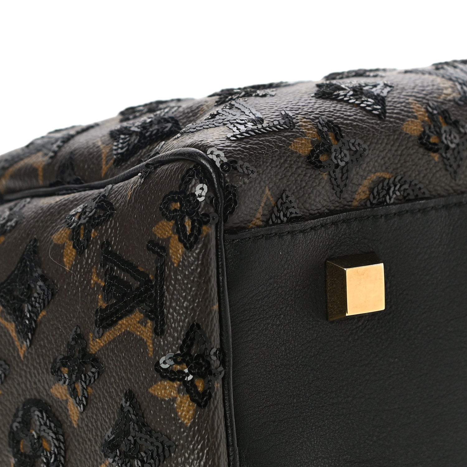 Louis Vuitton Monogram Sequins Eclipse Speedy 28 Black 9 of 11