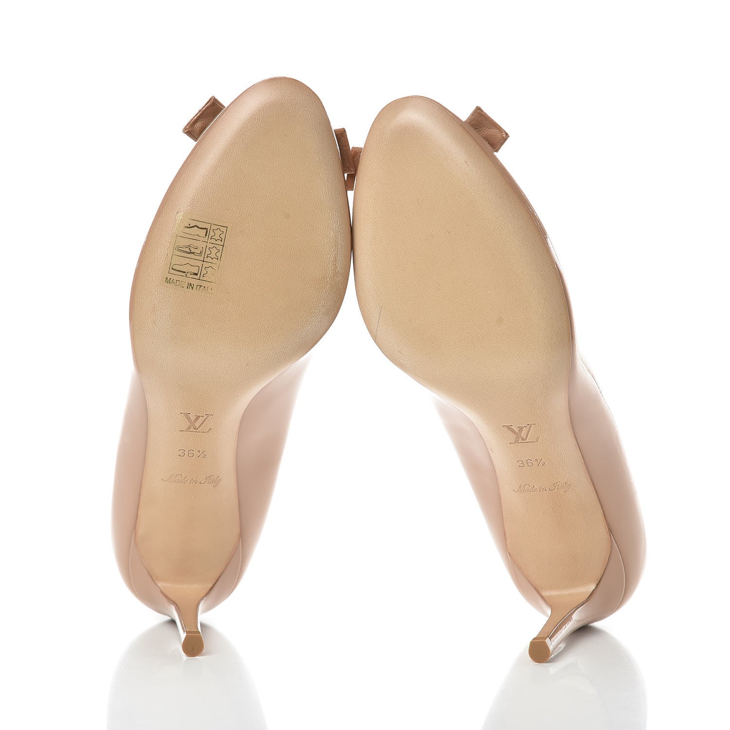 Louis Vuitton Patent Calfskin Fiancee Pumps 36.5 Ecru 5 of 12