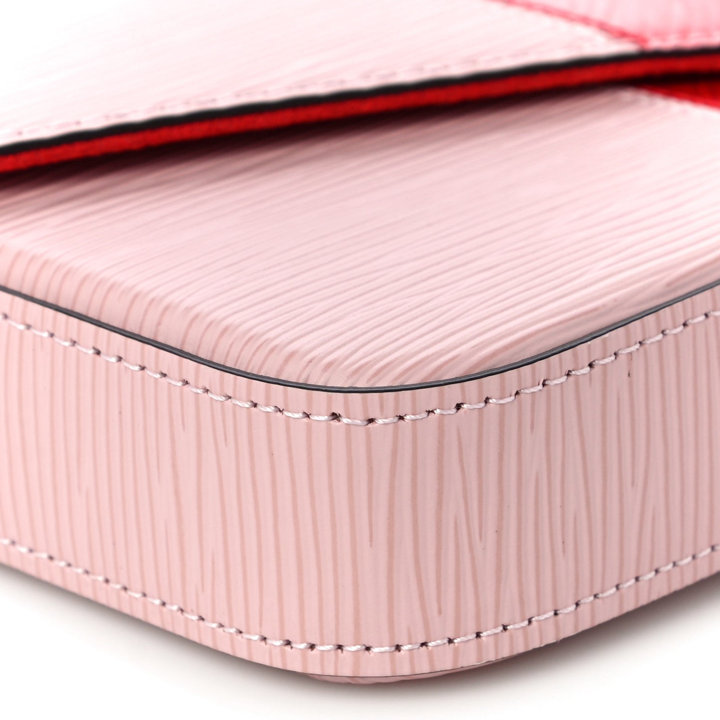 Epi Pochette Felicie Rose Ballerine Stripe