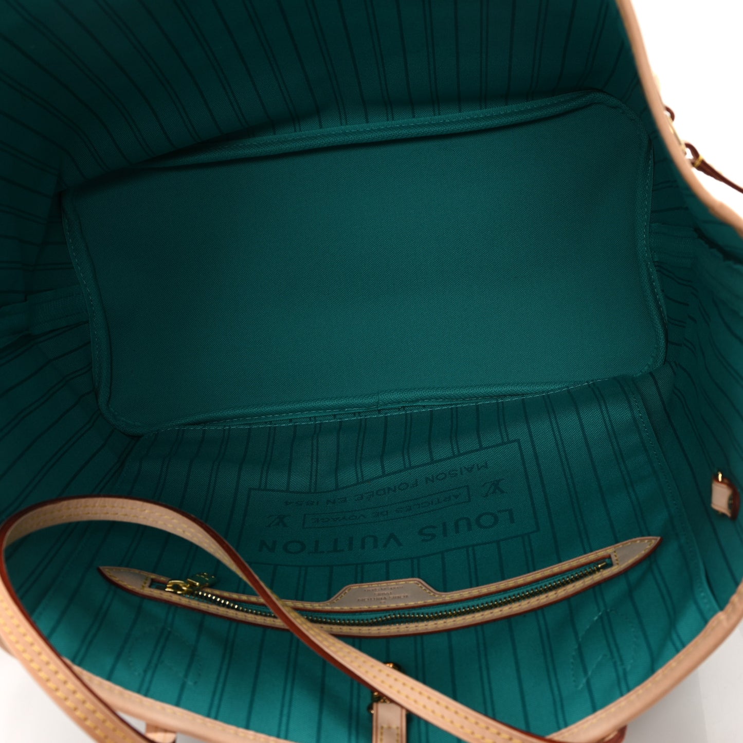 Monogram V Neverfull MM Turquoise