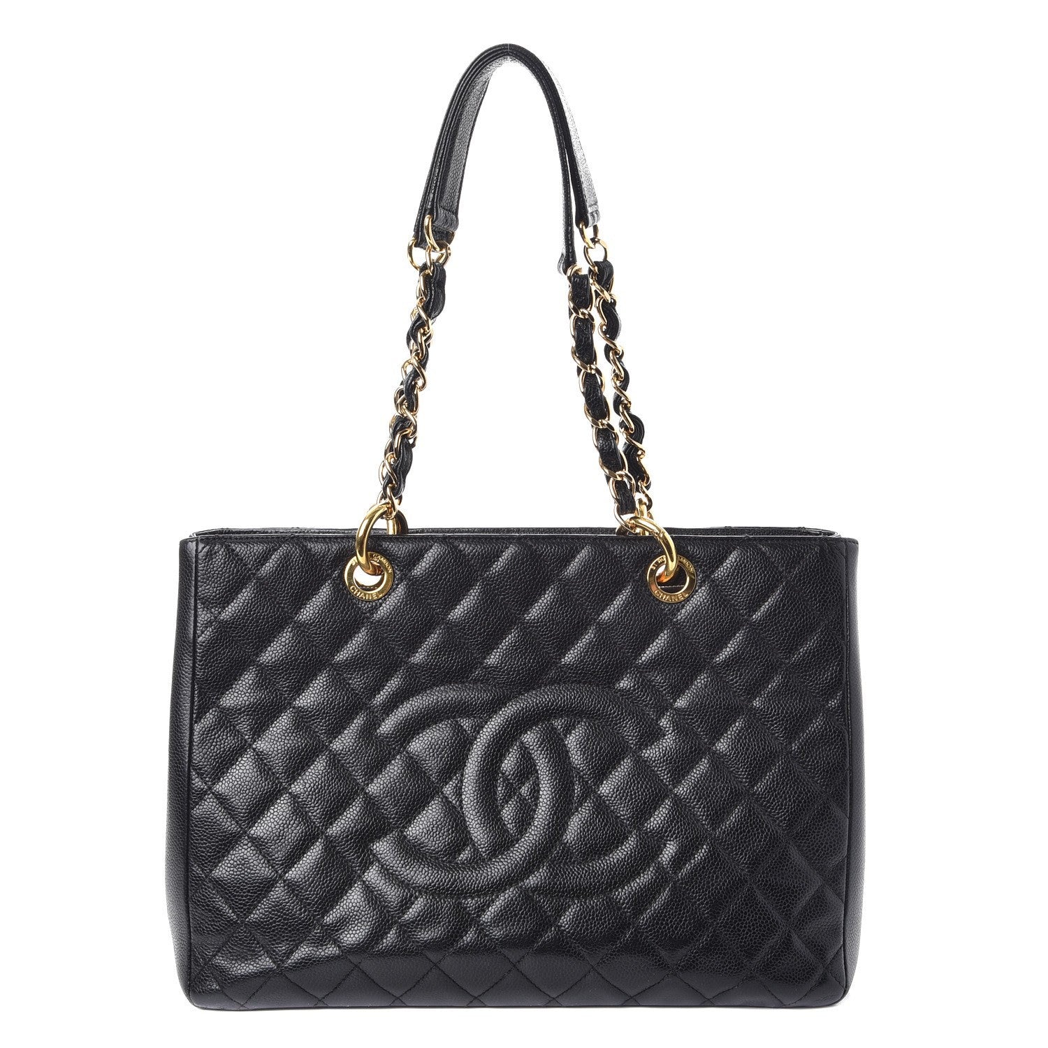 Chanel Caviar Quilted Grand Shopping Tote GST Black 1 of 7