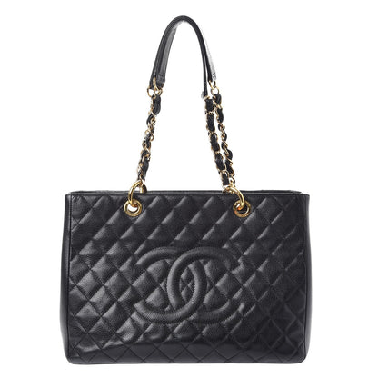 Chanel Caviar Quilted Grand Shopping Tote GST Black 1 of 7