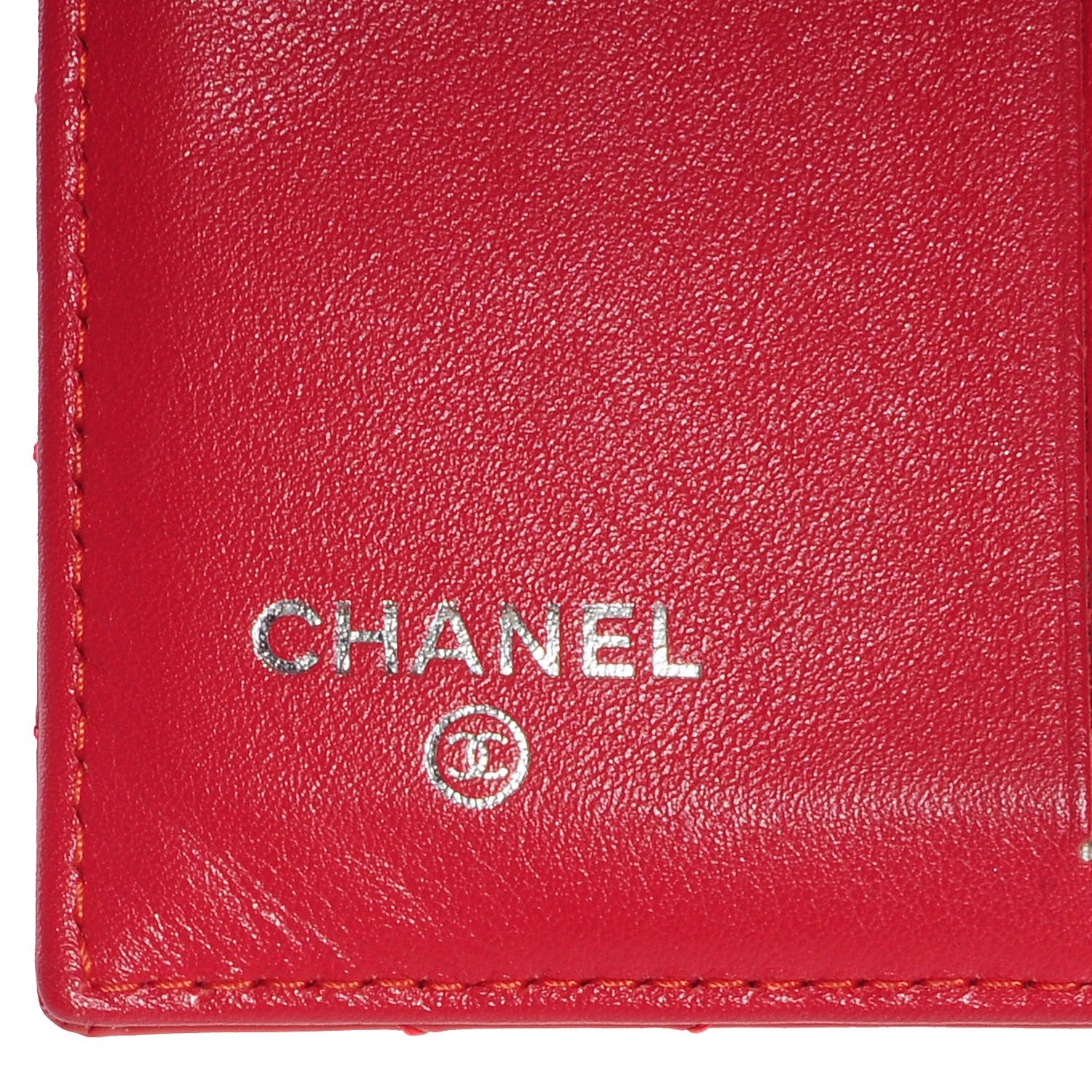 Chanel Patent Quilted CC French Wallet Dark Pink 6 of 8