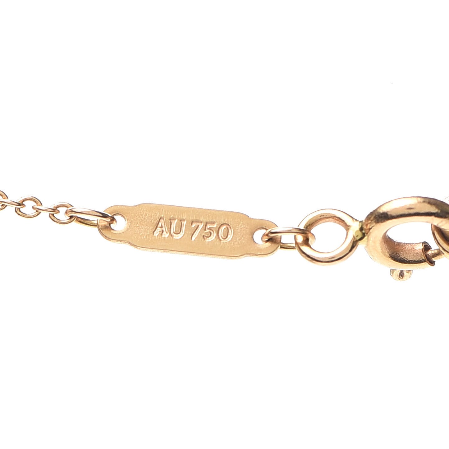 18K Yellow Gold Infinity Pendant Necklace