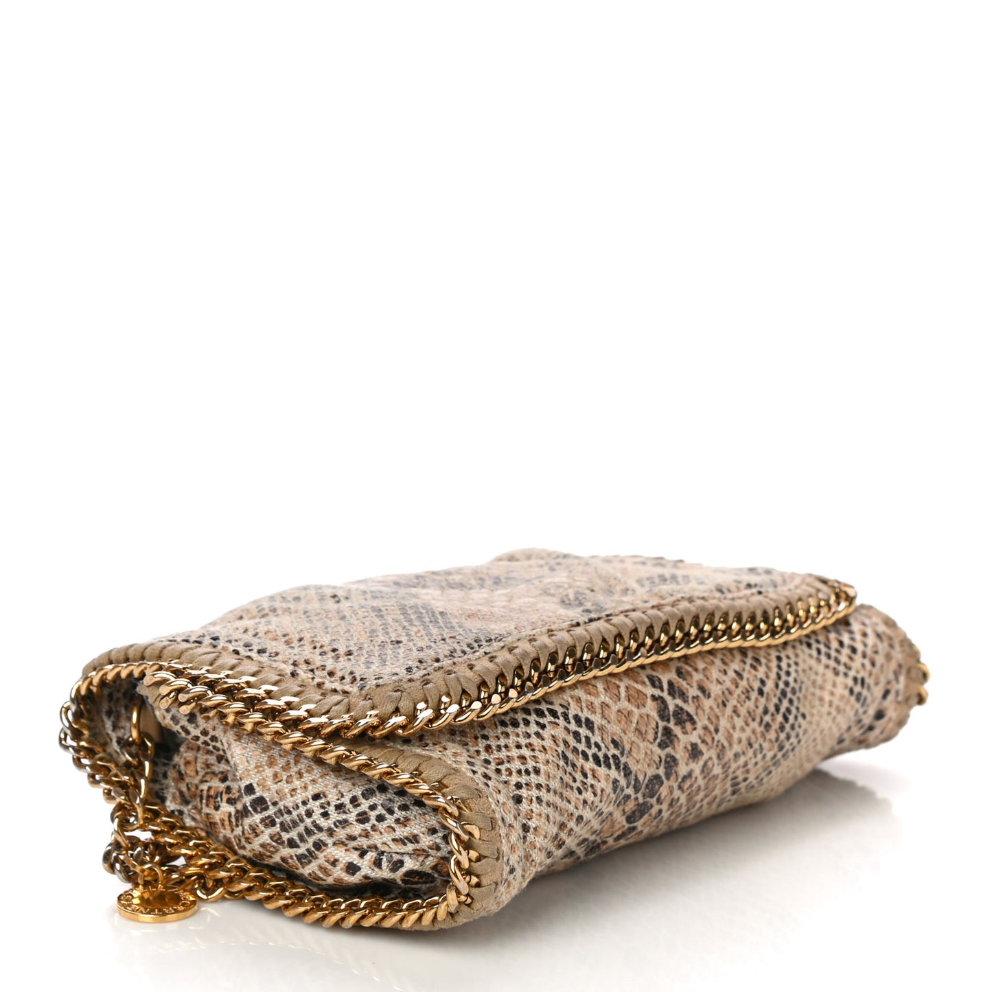 Eco Python Falabella Crossbody Bag Camel