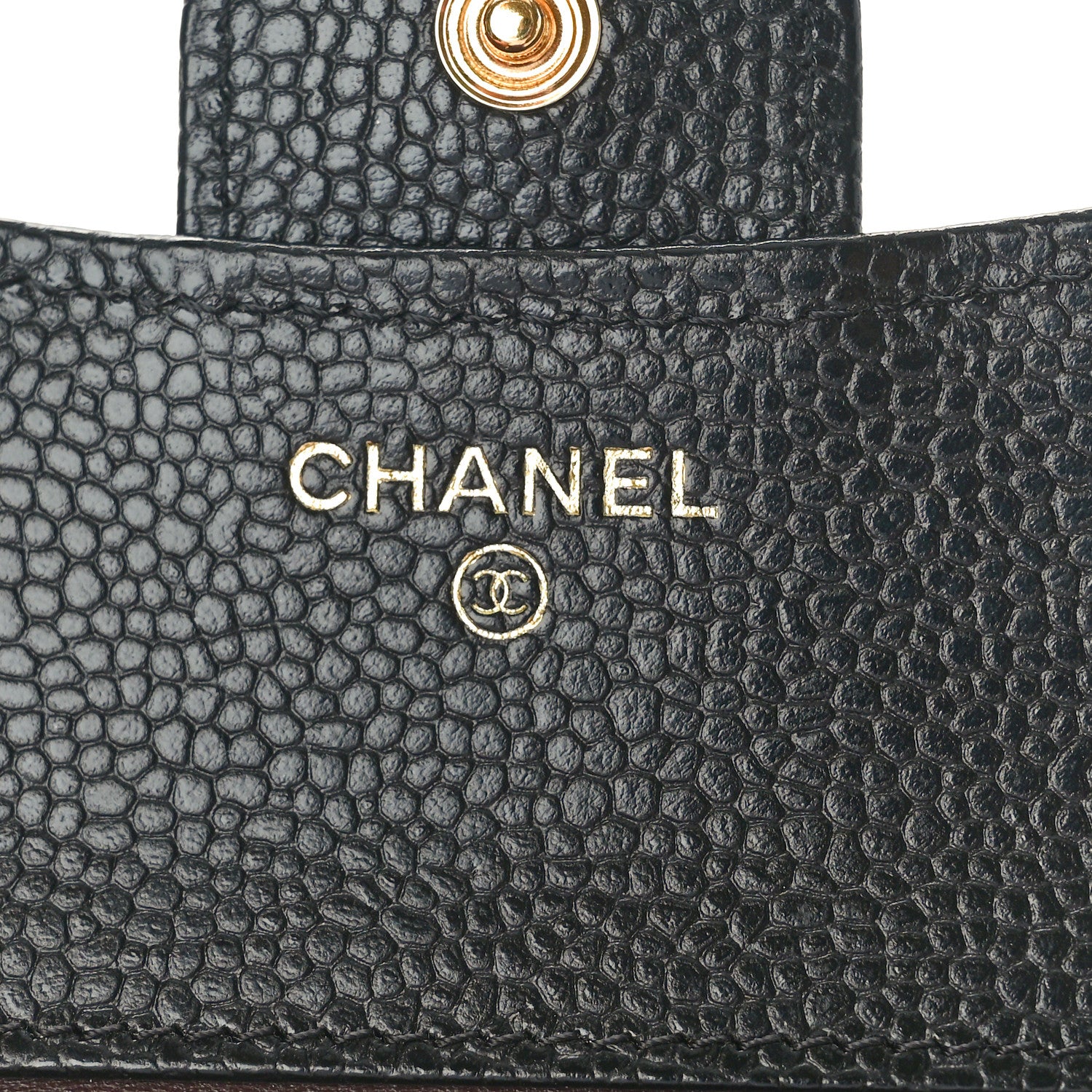 Chanel Caviar Quilted Compact Flap Wallet Black 6 of 9