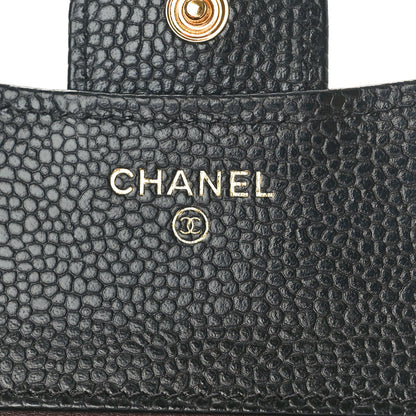 Chanel Caviar Quilted Compact Flap Wallet Black 6 of 9