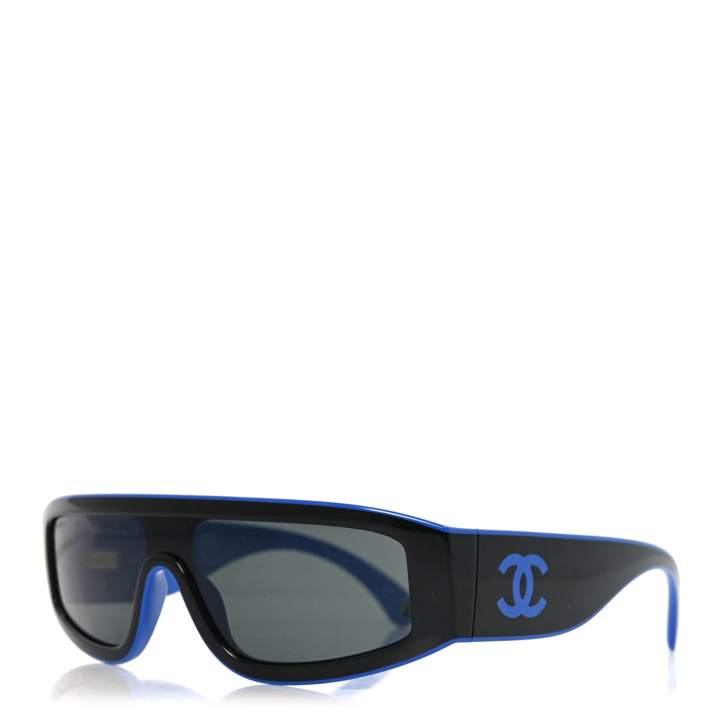 Acetate Cat Eye Sunglasses 6057 Black Blue