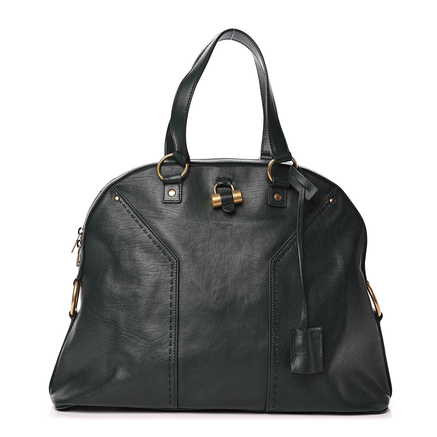 Saint Laurent Calfskin Oversized Muse Green 1 of 10
