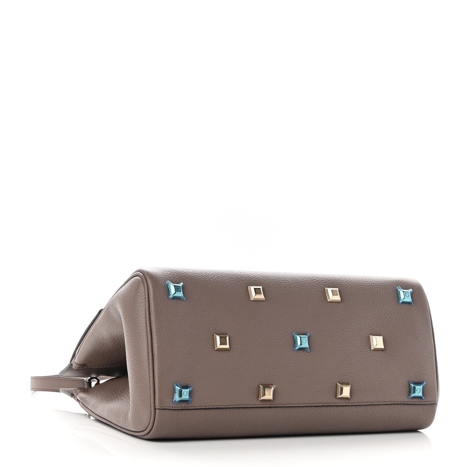 Salvatore Ferragamo Calfskin Studio Bag Caraway Seed 4 of 9