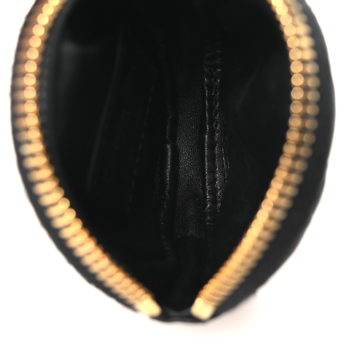 Christian Dior Supple Calfskin Cannage Round Detachable Caro Coin Purse Black 5 of 7