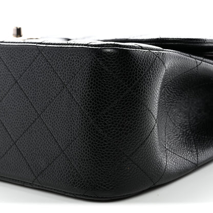 Chanel Caviar Quilted Jumbo Double Flap Black 27 of 31