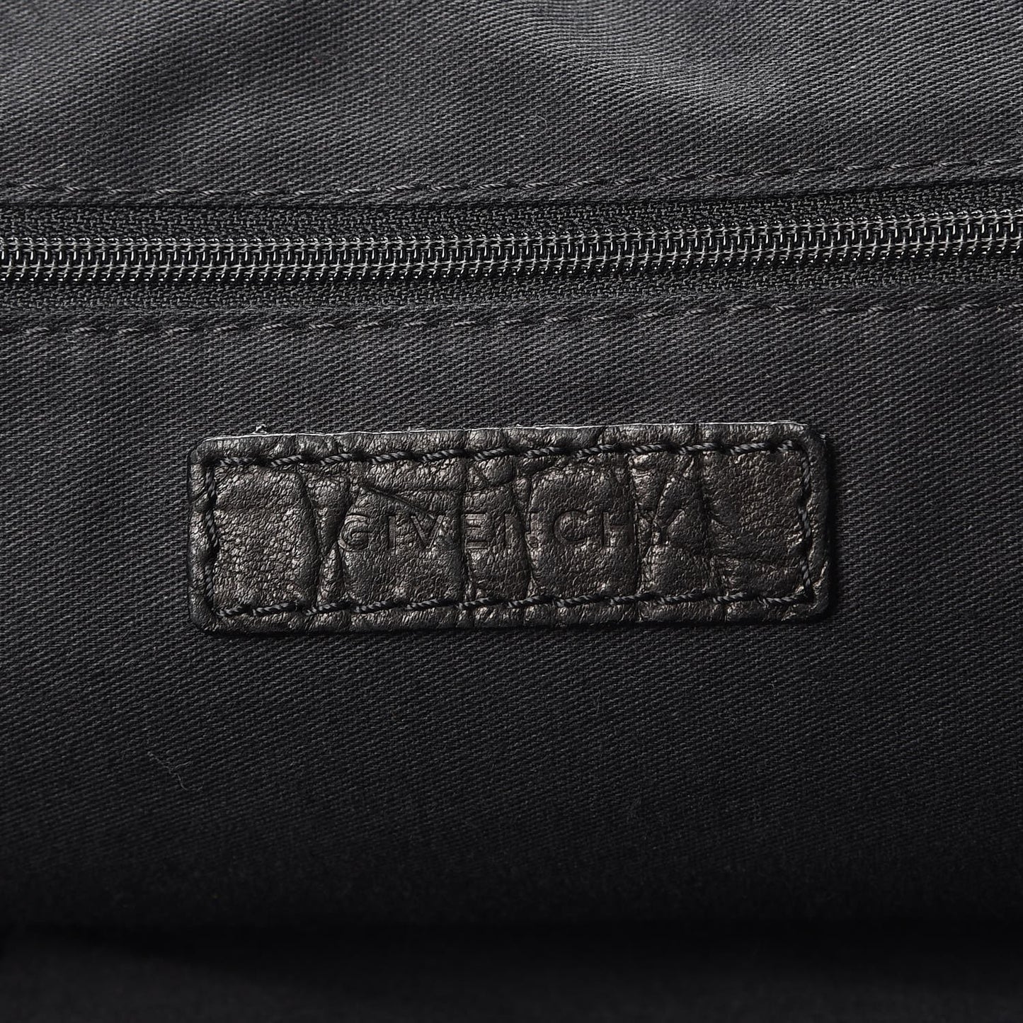 Calfskin Crocodile Embossed Large Nightingale Black