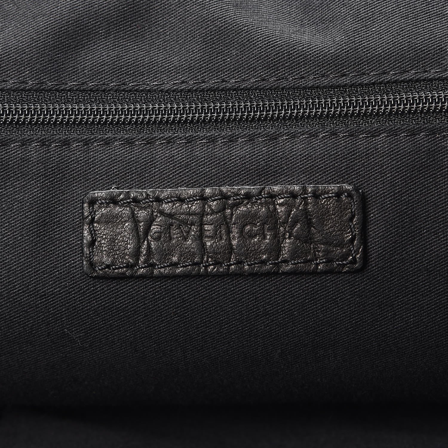 Givenchy Calfskin Crocodile Embossed Large Nightingale Black 7 of 9