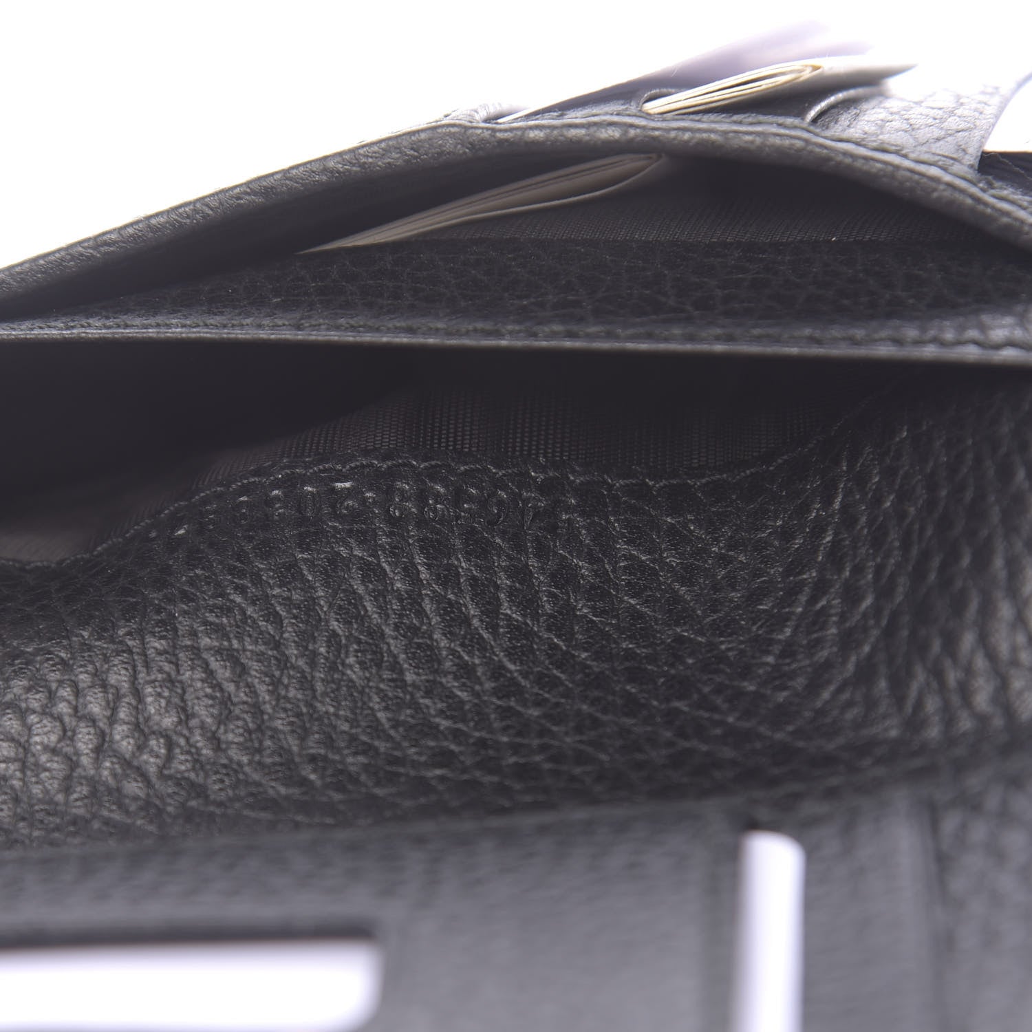 Gucci Dollar Calfskin GG Marmont Zipped Wallet Black 7 of 8