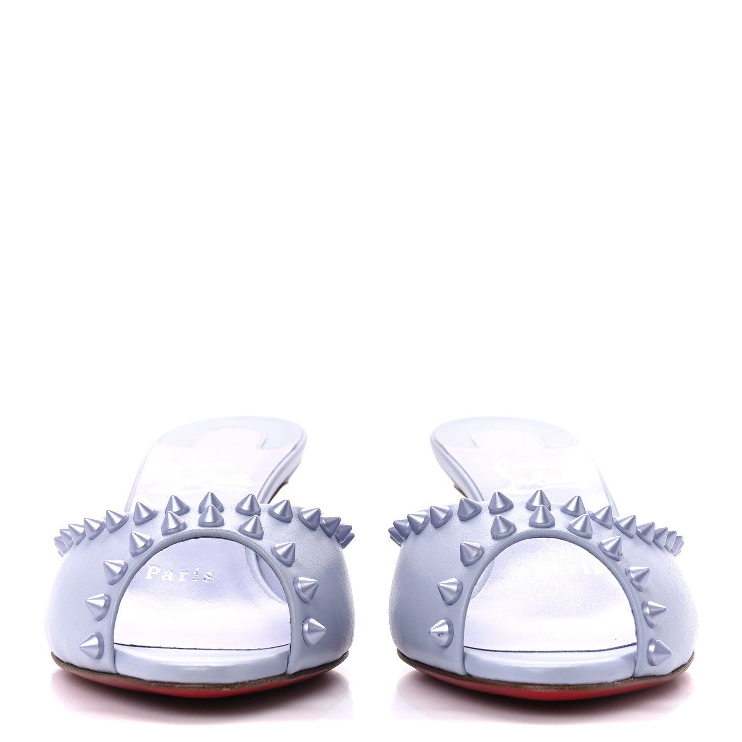 Christian Louboutin Nappa Spike Me Dolly 55 Sandals 36.5 Skylight 2 of 8