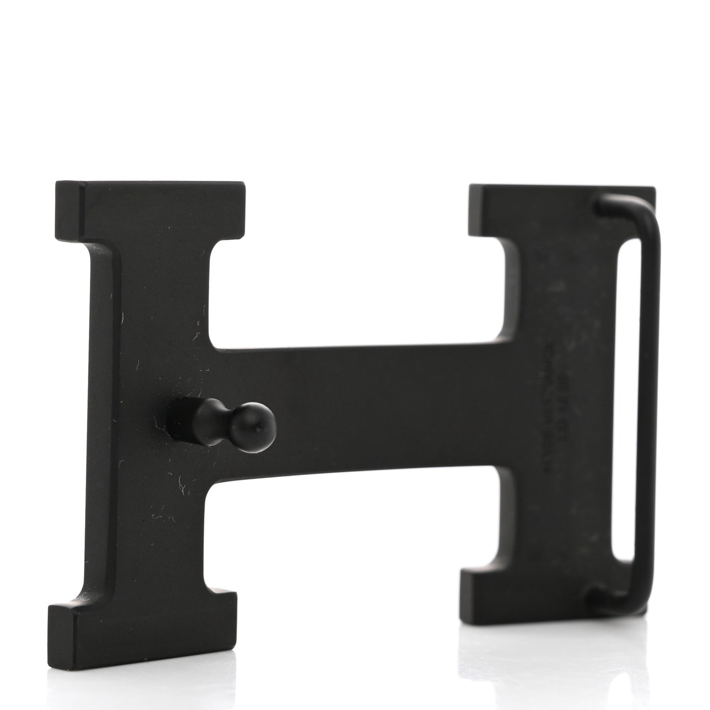 PVD Plated 32mm H Belt Buckle Black