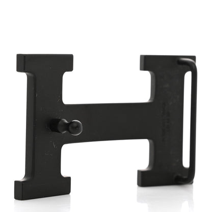 Hermes PVD Plated 32mm H Belt Buckle Black 2 of 3