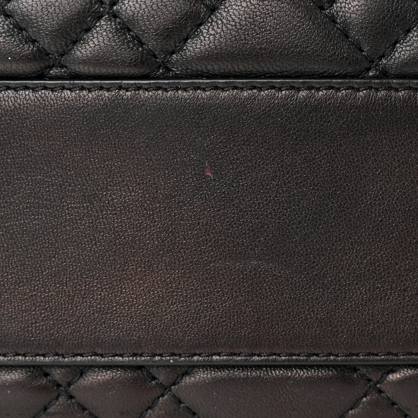 Nappa Quilted Icon Bowler Bag Black