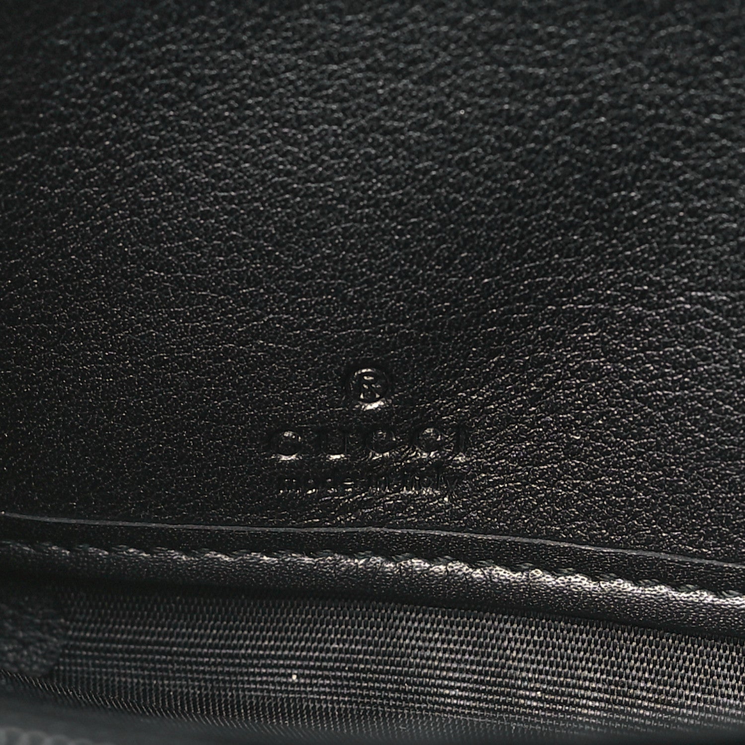 Gucci Guccissima Signature Sukey Zip Around Wallet Black 6 of 8