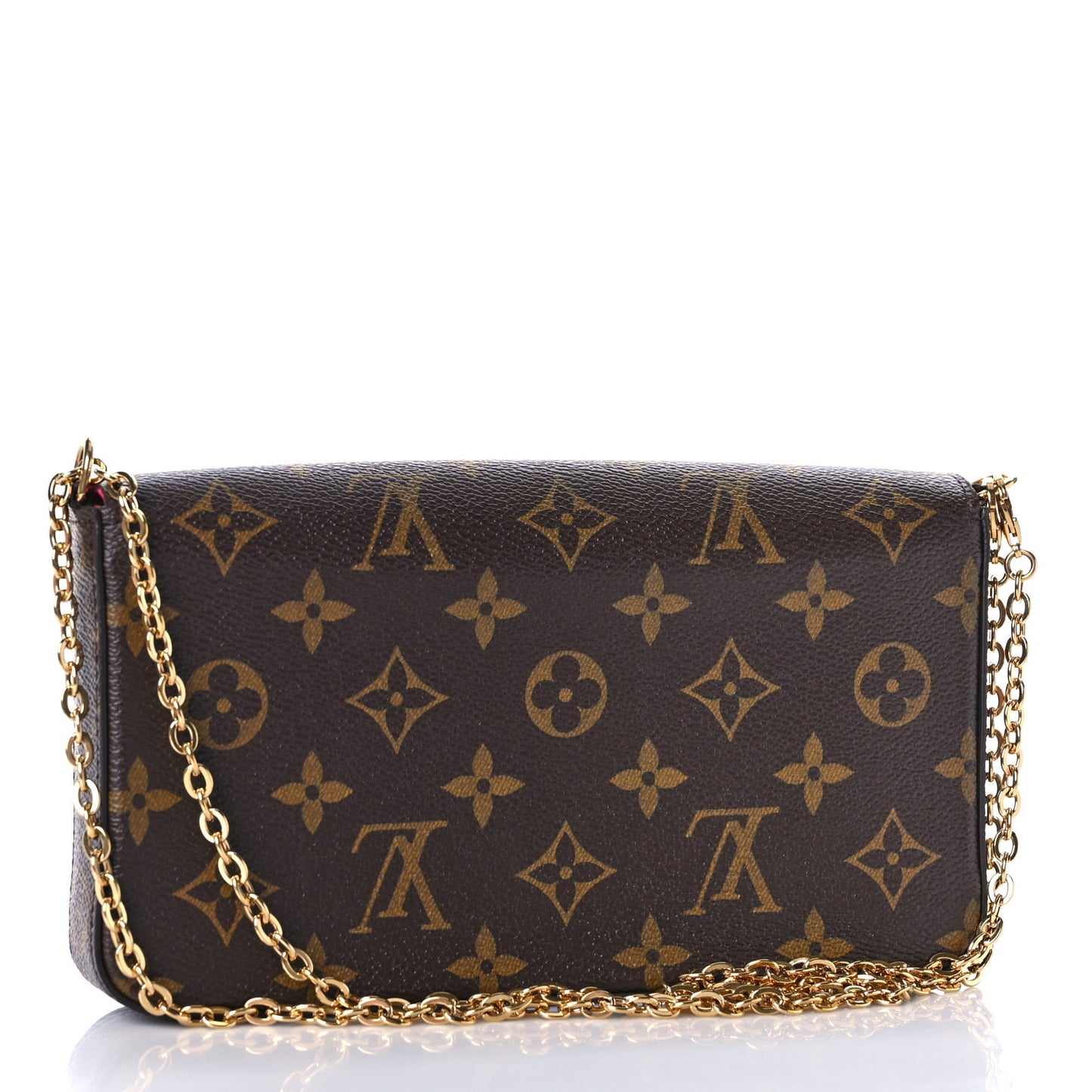 Monogram 2021 Christmas Animation Hollywood Pochette Felicie Chain Wallet Fuchsia