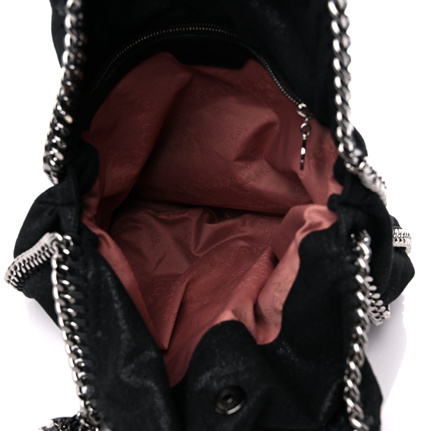 Shaggy Deer Falabella Fold Over Tote Black