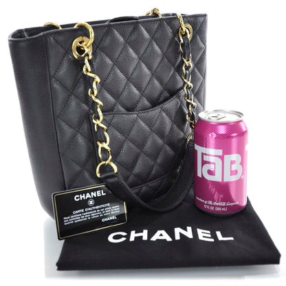 Chanel Caviar Petit Shopping Tote PST Black 3 of 11