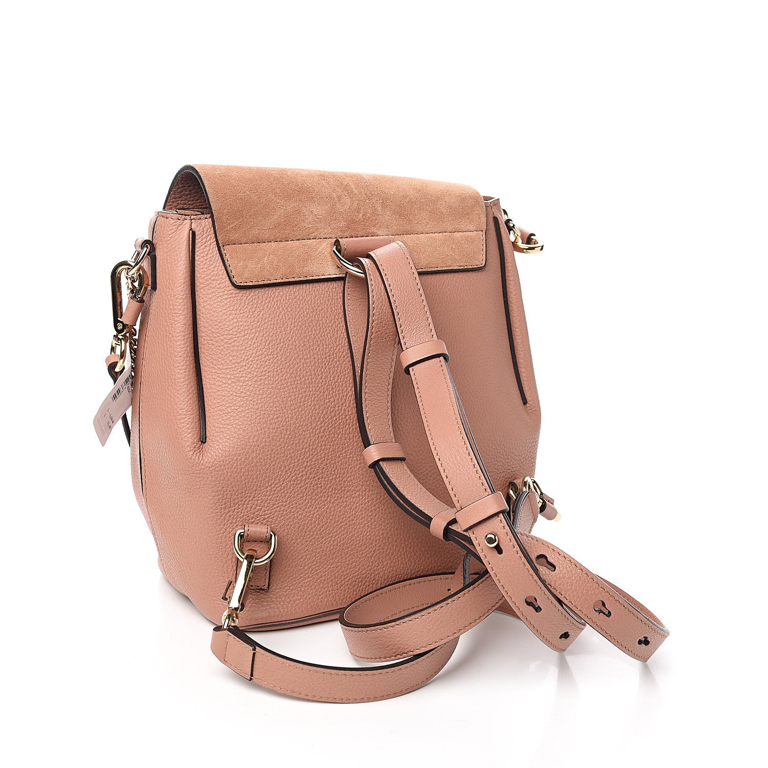 Chloe Suede Calfskin Small Faye Backpack Nougat 2 of 8
