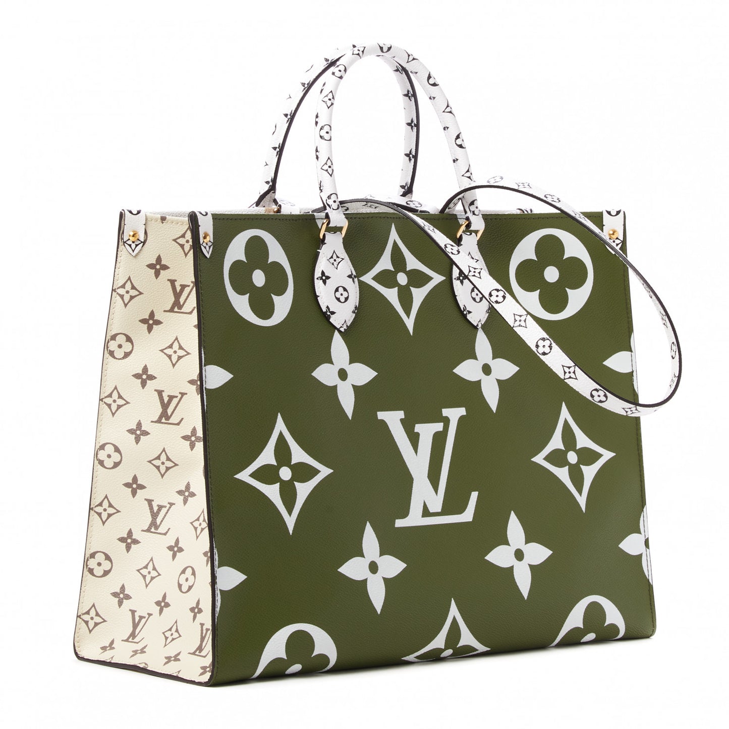 Monogram Giant Onthego GM Kaki Beige
