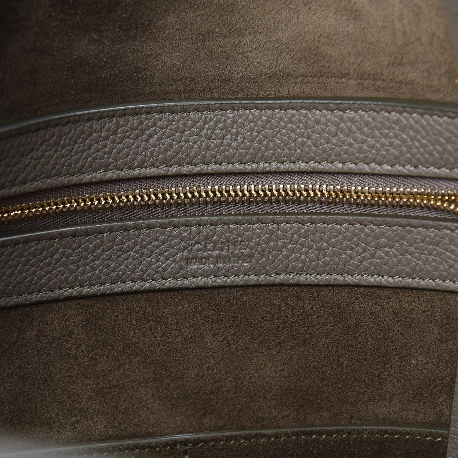 Celine Soft Grained Calfskin Small Belt Cabas Phantom Taupe 6 of 9