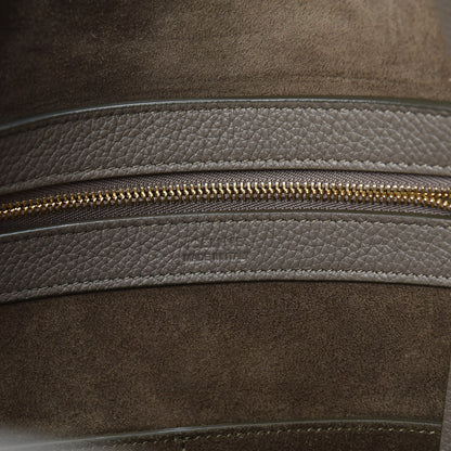 Celine Soft Grained Calfskin Small Belt Cabas Phantom Taupe 6 of 9