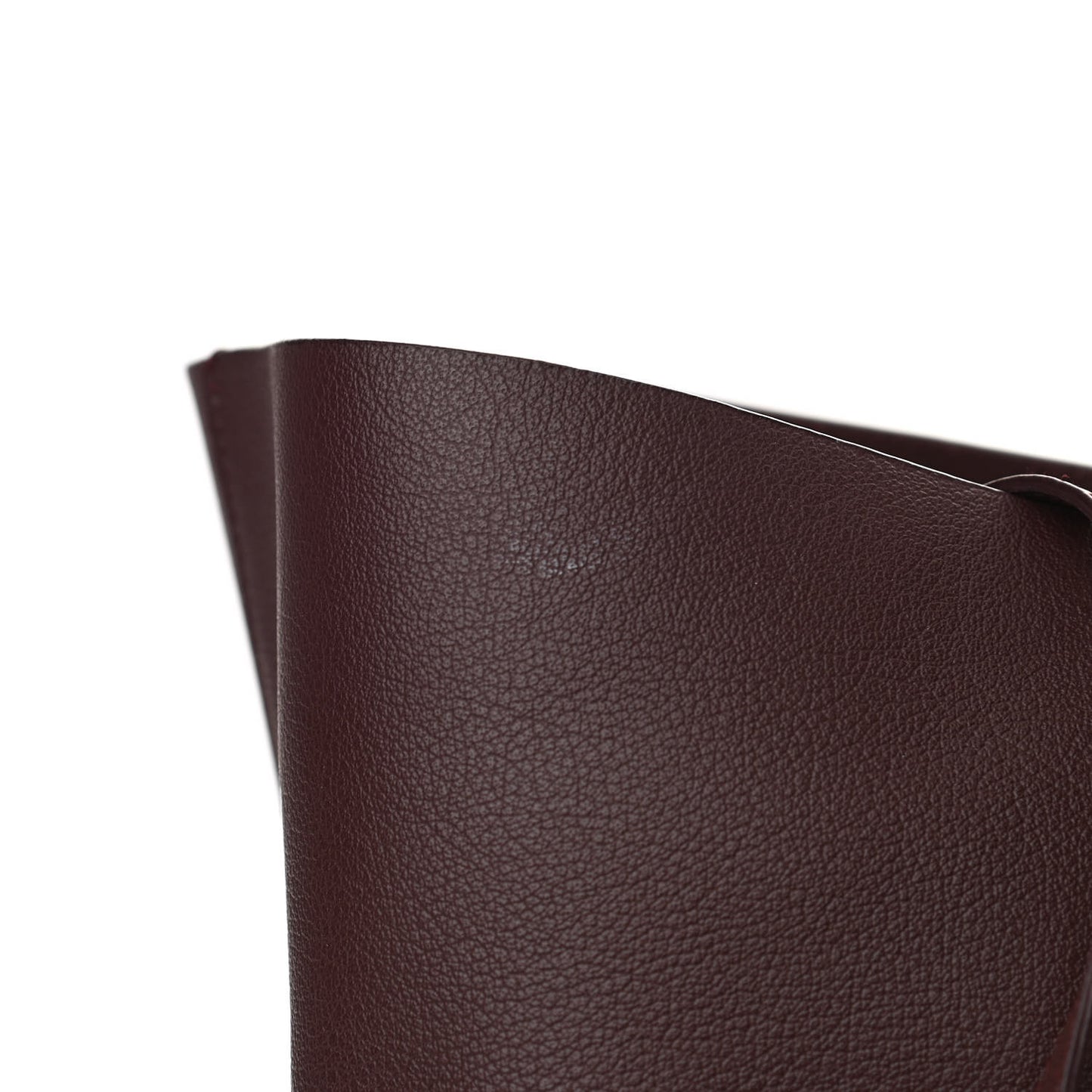 Calfskin Large Shopping Tote Old Bordeaux