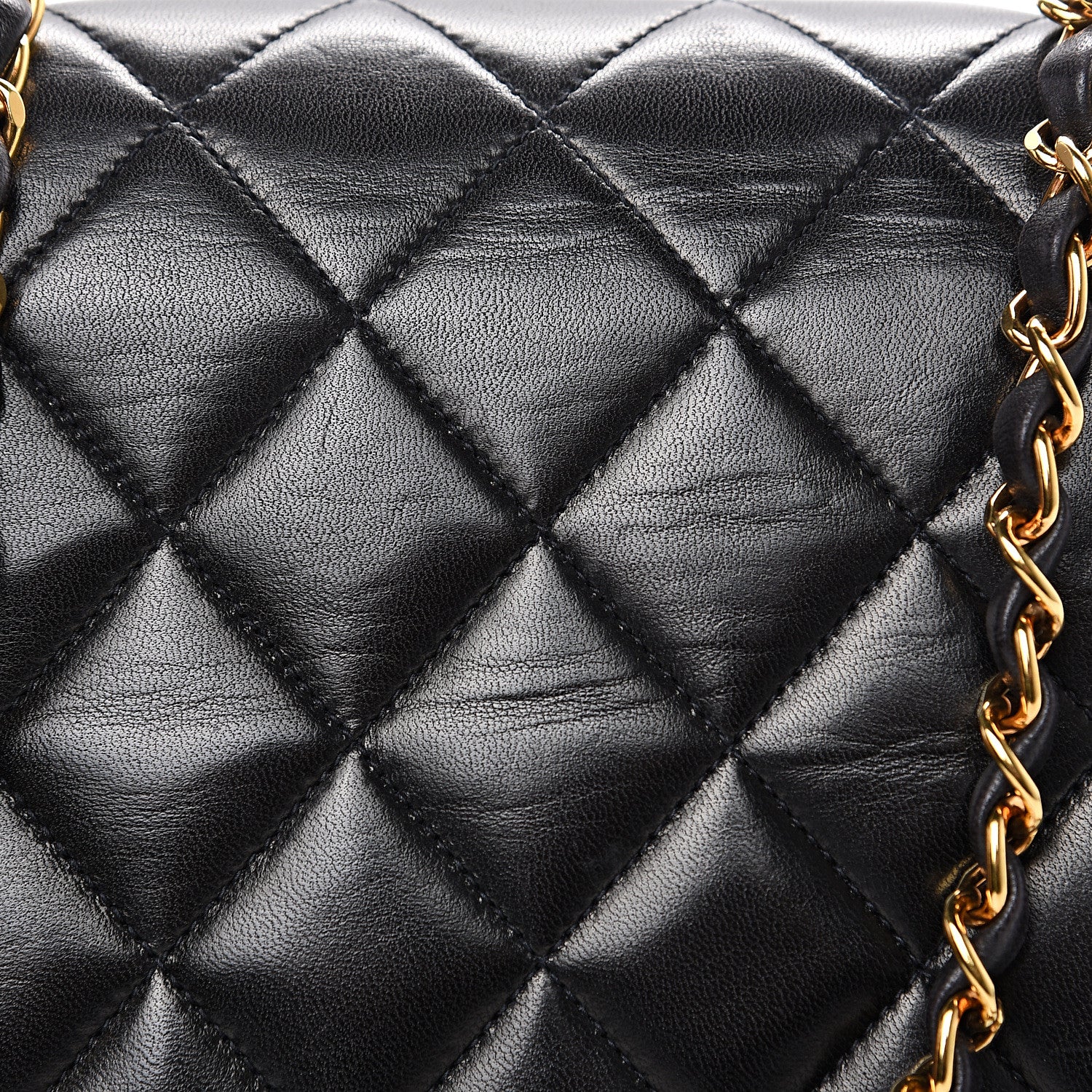 Chanel Lambskin Quilted Small Single Flap Black 11 of 12