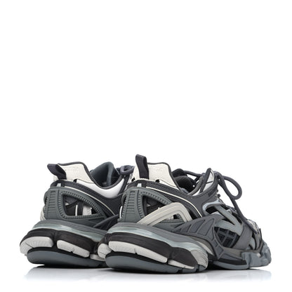 Balenciaga Rubber Mesh Bi-Color Womens Track.2 Open Sneakers 36 Grey Black 3 of 4