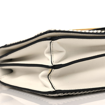 Prada City Calf Raffia Saffiano Cahier Bag Naturale White 6 of 7