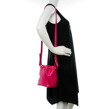Saint Laurent Calfskin Small Emmanuelle Bucket Bag Fuchsia 2 of 7