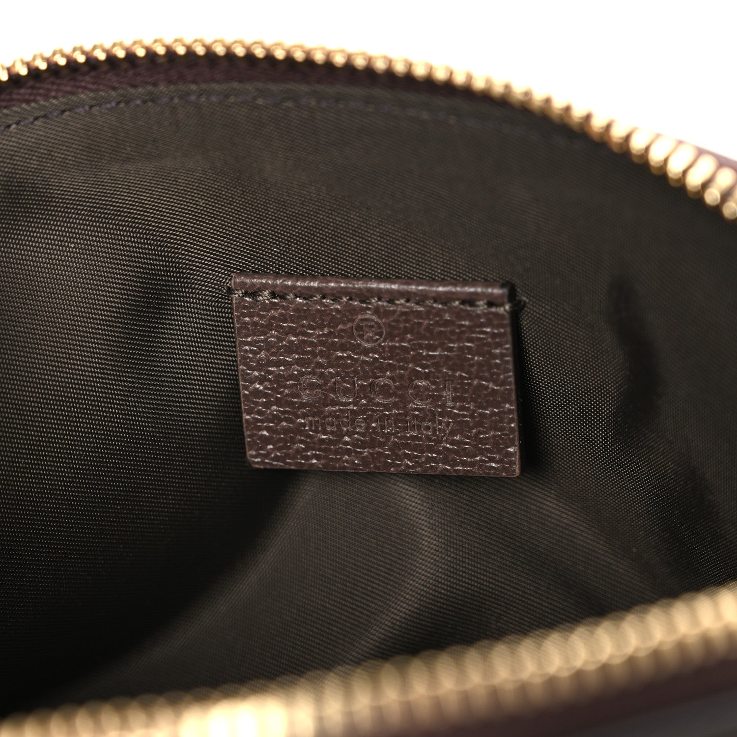 Gucci GG Supreme Monogram Textured Calfskin Web Medium Ophidia Cosmetic Case Beige Ebony New Acero 6 of 8