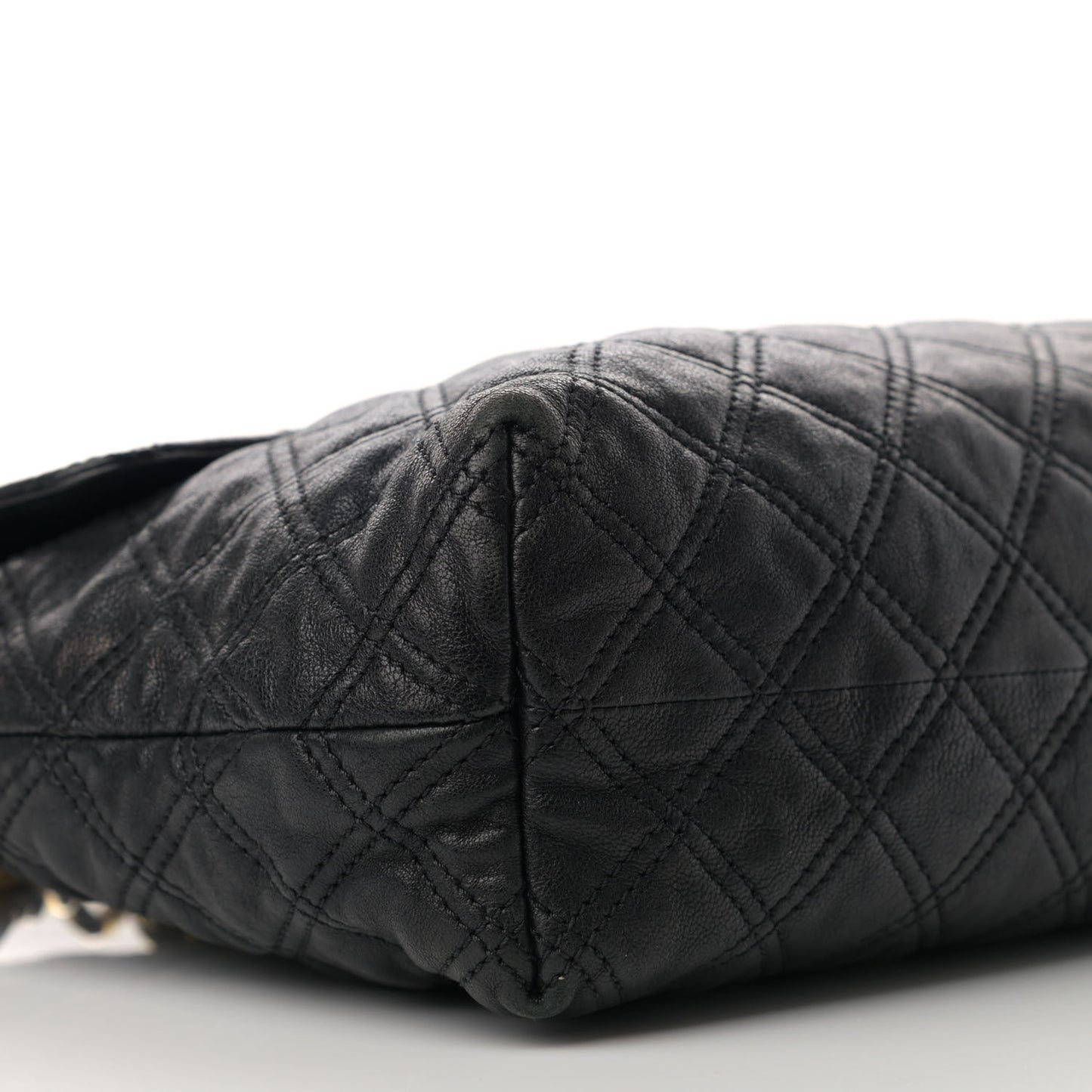 Lambskin Quilted The XL Single Flap Black