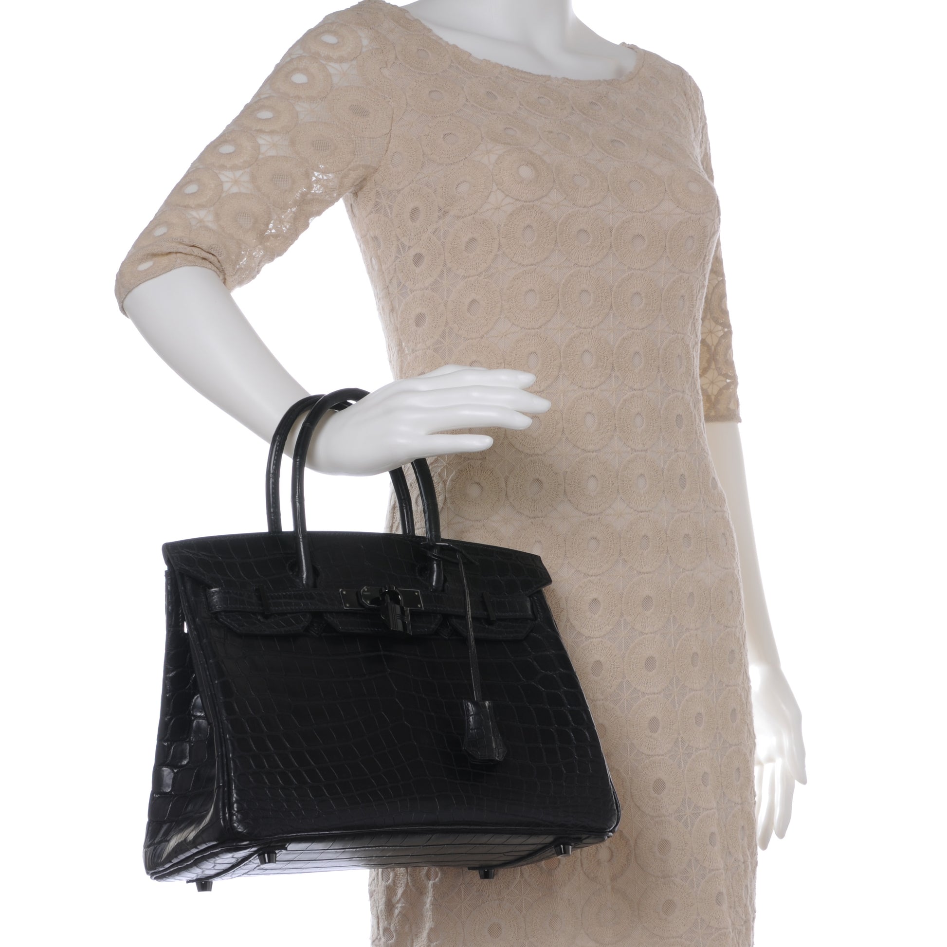 Hermes Matte Niloticus Crocodile Birkin 30 SO BLACK 2 of 10