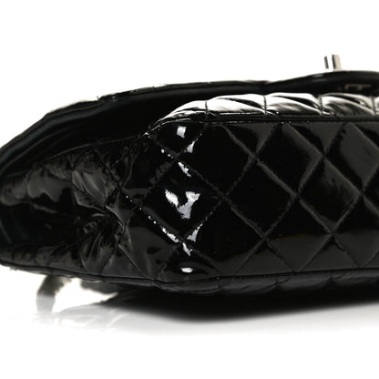 Chanel Patent Quilted Medium Double Flap Black 9 of 13